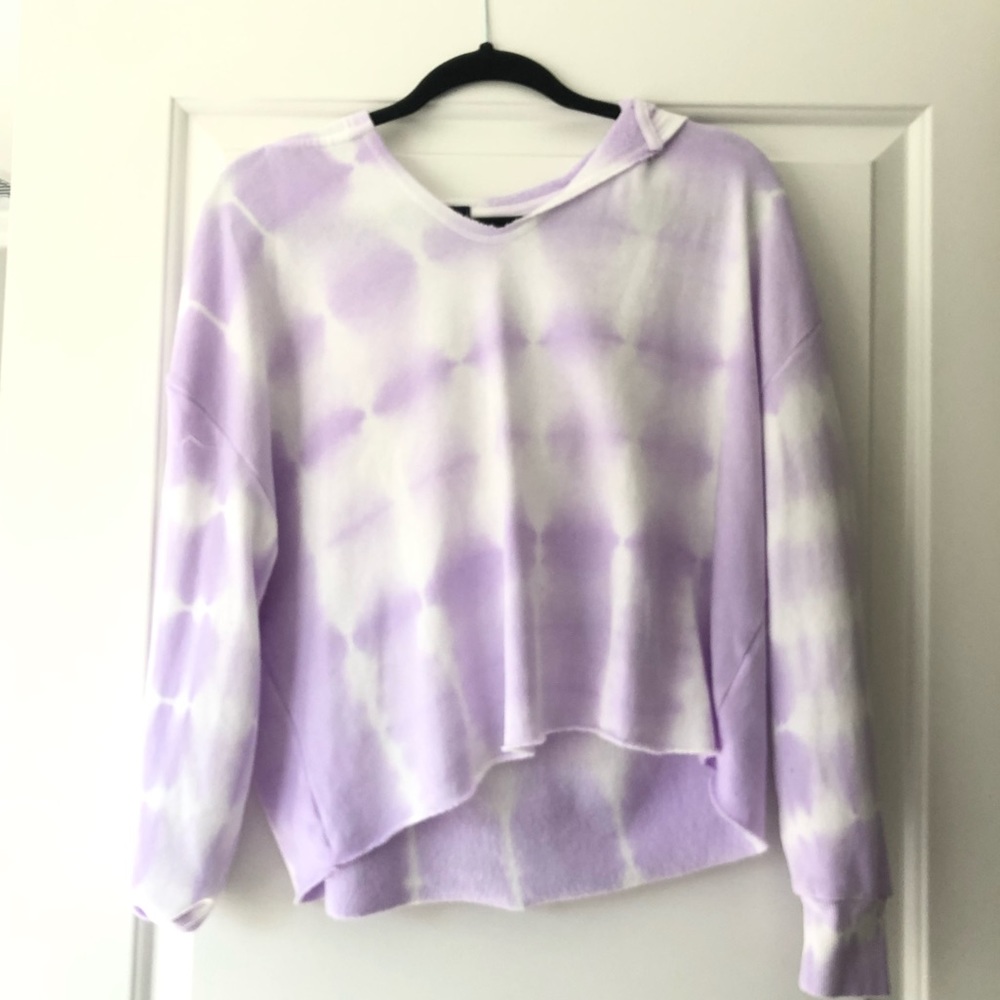 Purple tie dye hoodie